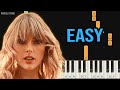Taylor Swift - Style | EASY Piano Tutorial by Pianella Piano