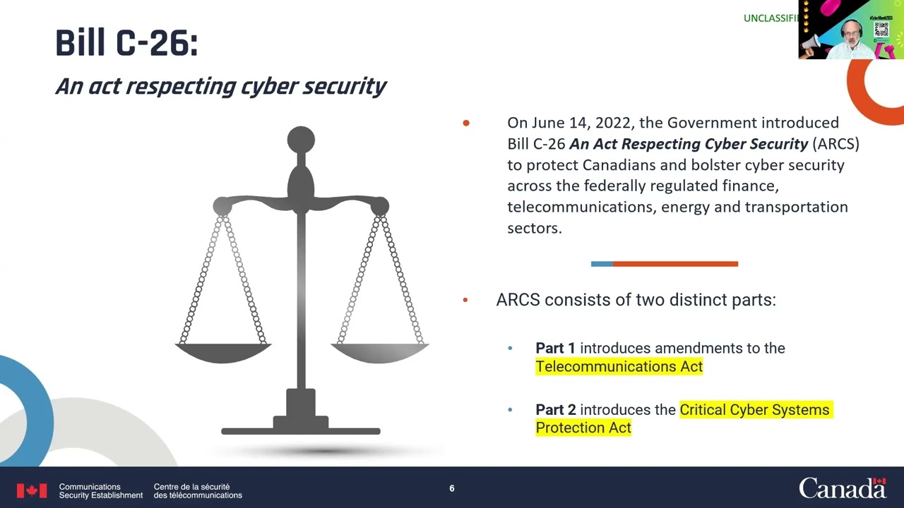 Bill C-26 and The Future Enactment of Critical Cyber Systems Protection Act (CCSPA )