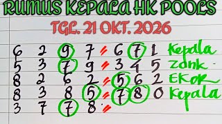 PREDIKSI HK POOLS RABU 21 OKTOBER 2026 | RUMUS HONGKONG POOLS | BOCORAN TOGEL HO
