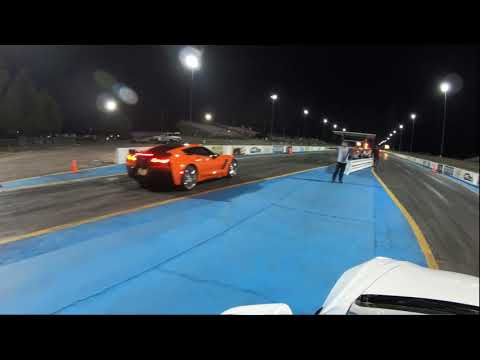 C7 Z06 vs Model 3 Performance at Street Warriorz Tucson Dragway 8/27/21 2 Races