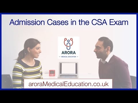 How to manage ADMISSION or ACUTE Cases in the CSA Exam