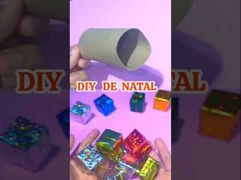 DIY DE NATAL COM ROLINHO DE PAPEL #diy2025 #xmasdecorations #diynavidad