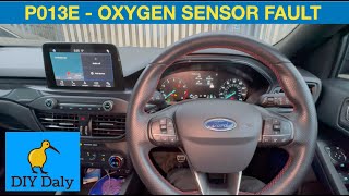 Ford Focus ecoboost P013E Oxygen sensor response delayed sensor 2