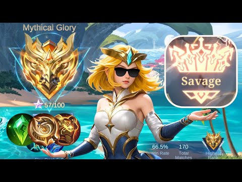 SAVAGE!! FINALLY EDITH 1 HIT KILL BUILD FOR SOLO RANK IN MYTHIC GLORY!