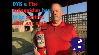 Servicing a Fire Extinguisher After Use