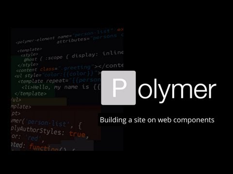 Building a site on web components
