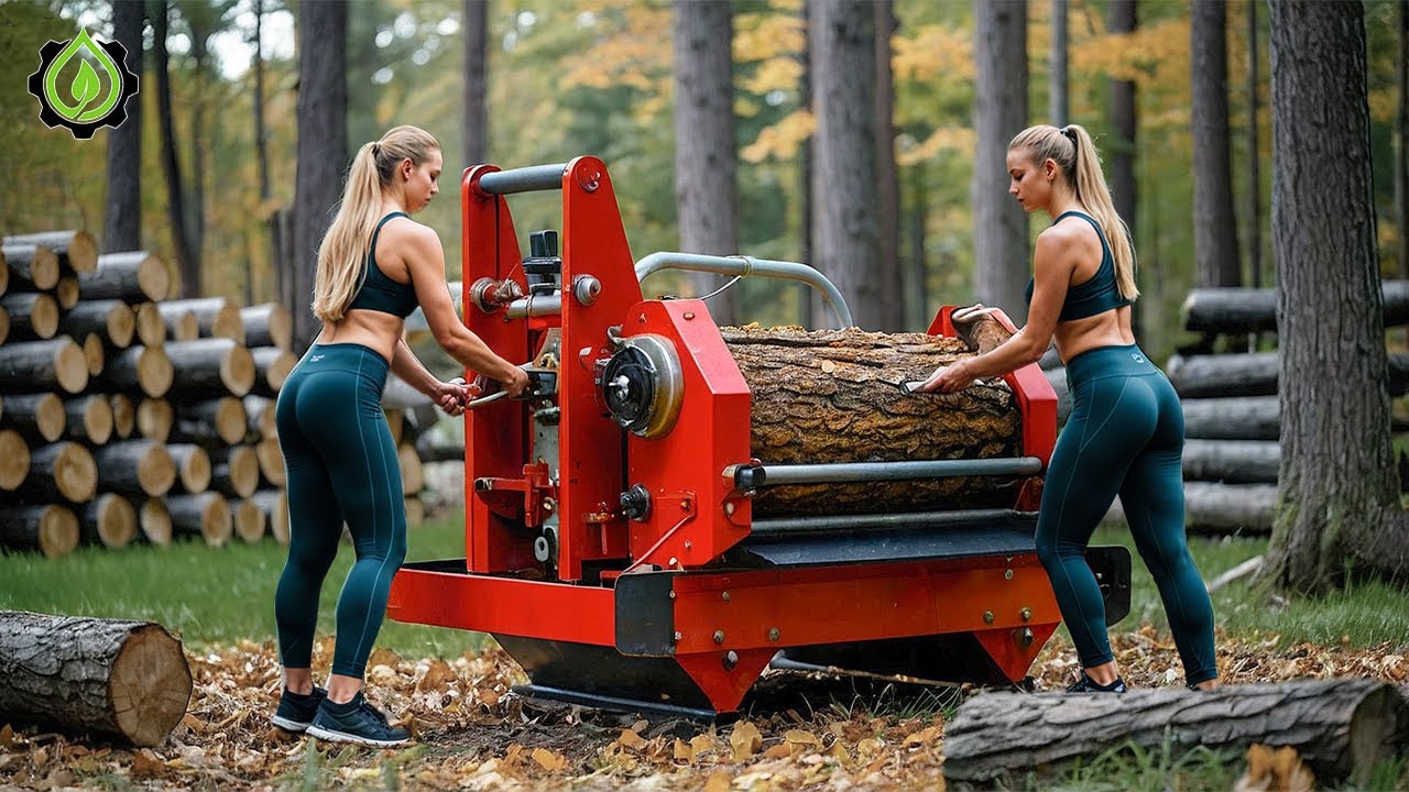 Fastest Biggest Firewood Processing Machine | Dangerous Big Chainsaw Cutting Tree machines #25