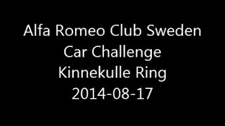 preview picture of video 'Alfa Romeo Club Sweden Car Challenge Kinnekulle Ring 2014-08-17'