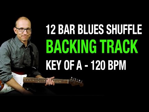 Blues Backing Track, Key of A - 120 BPM Organ Shuffle