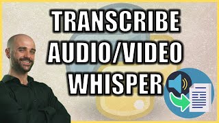 Transcribe Audio & Video to Text Using Whisper FREE with Python (Step-by-Step)