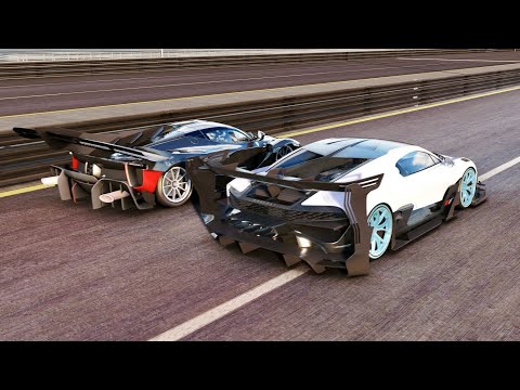 Bugatti Divo GTR vs Ferrari FXX K EVO GTR (Concept Cars) at Special Stage Route X