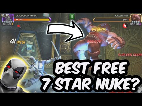 Best Free 7 Star Nuke? Deadpool (X-Force) HAS SOME SERIOUS DAMAGE!!!! - Marvel Contest of Champions