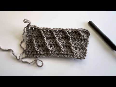 How to Crochet the Diagonal Lattice Pattern