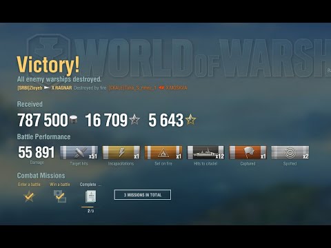 WOWs T10 Clan battle: Ragnar - 12 cits on Moskva