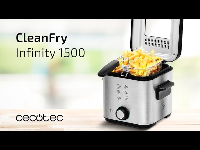 Friggitrice tradizionale Cecotec CleanFry Infinity 1500 1,5L 900W filtro OilCleaner inox video