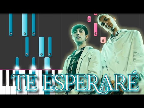 Estani, Robleis - Te Esperaré   Piano Tutorial / Instrumental / Karoke / Letra