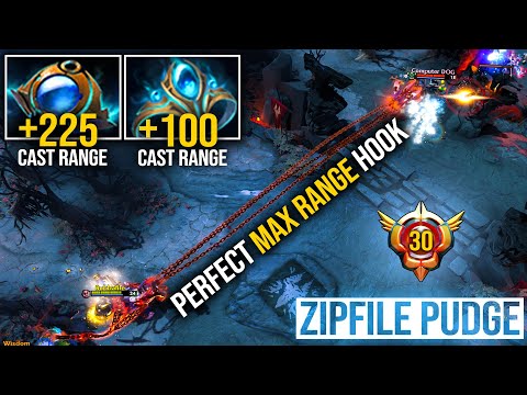 Perfect Max Range Hook!!! Immortal Zipfile Pudge Vs Immortal Medusa Mid | Pudge Official