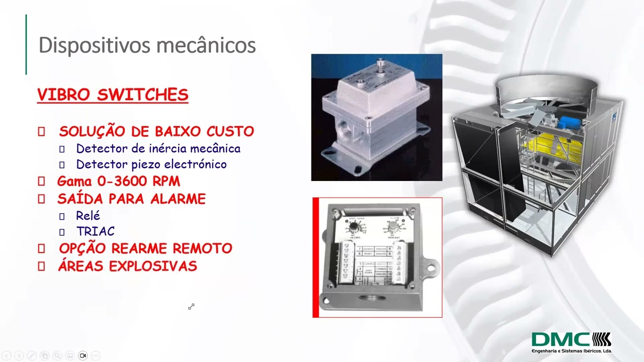 Webinar sobre sistemas de proteção de máquinas de vibrações excessivas