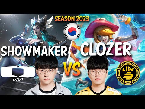 DK Showmaker vs LSB Clozer - Showmaker SYNDRA vs Clozer ORIANNA Mid - Patch 13.24 KR Ranked