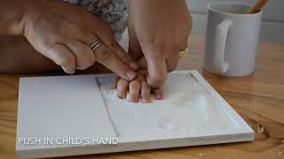 Mother of all Design - baby handprint photo frame - how to