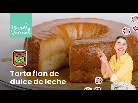 Tortaflan de dulce de leche