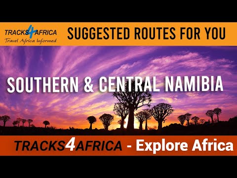 Tracks4Africa Suggested Routes - Southern & Central Namibia GPS Routes