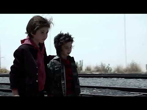 Mac and Charlie throwing rocks at trains (A very Sunny Christmas ending)