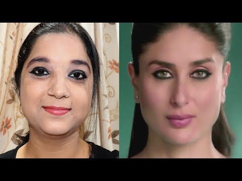 Kareena Inspired Kajal With Simple Trick | How to Apply Thick Bold Kajal