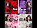Red Vs Purple Vs Pink Vs White