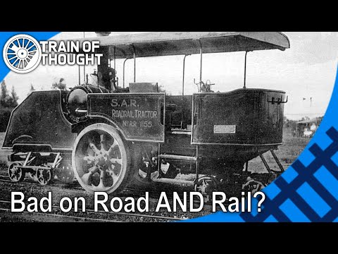 The terrible steam locomotives that were also cars - Dutton Road-Rail Tractors