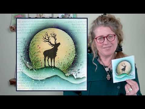 The Stag on a Hill by Tracey Dutton A Lavinia Stamps  cardmaking Tutorial