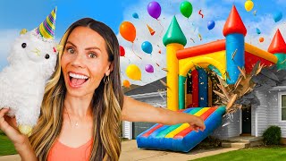I BLEW UP A GIANT BOUNCE HOUSE INSIDE…