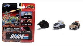 G.I. Joe Jada Nano Hollywood Rides Mini Diecast 3 Pack Review - The No Swear Gamer