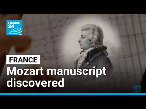 Rare Mozart manuscript discovered by French curator