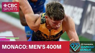 Diamond League record set in men's 400m at Diamond League meet in Monaco | #CBCSports