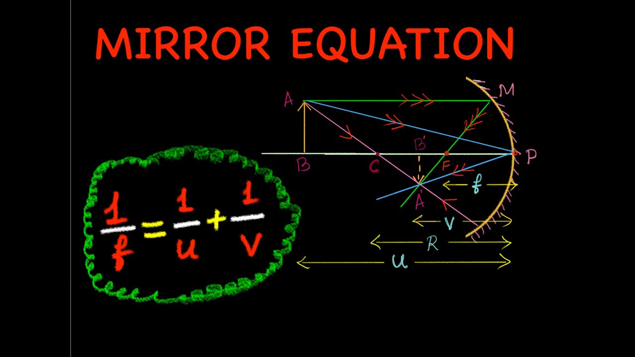 2. Mirror Equation OR Mirror Formula | Chapter 9 Ray Optics and Optical instruments | Class 12