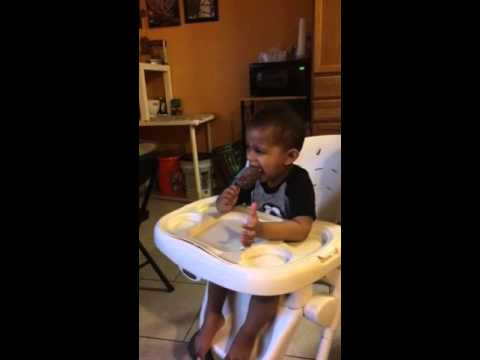 Suvam enjoying ice cream