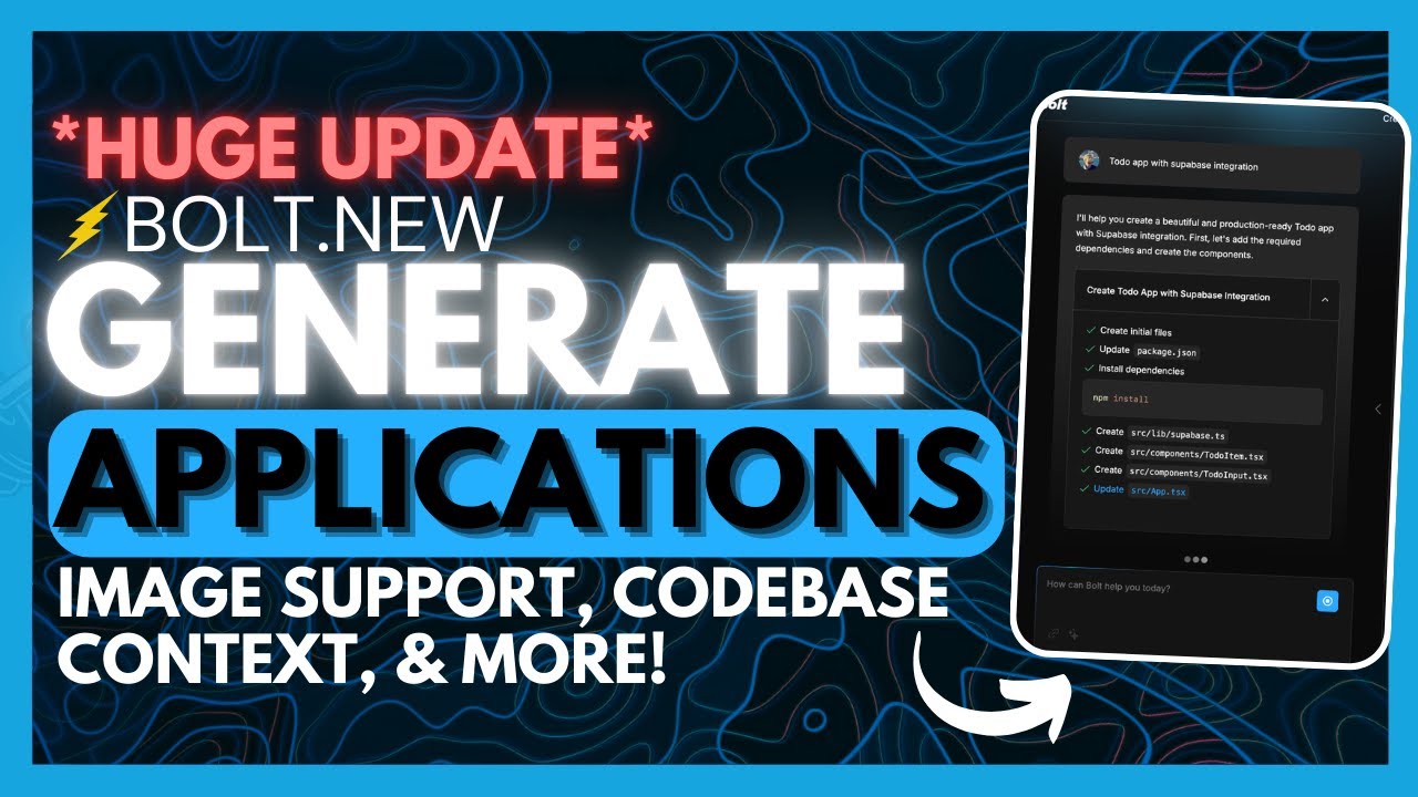 Bolt.New (UPDATE): BEST OpenSource AI Coding Agent! (Image Support, Upload Folders) Local + FREE!