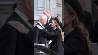 King Charles and Princess of Wales&#39; sweet moment at Duchess of Kent&#39;s funeral | #yahoolifestyleau