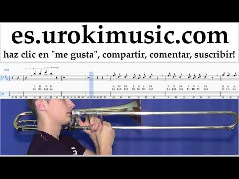Tutorial de Trombón Imagine Dragons - Next To Me Clases Notas um-ih927
