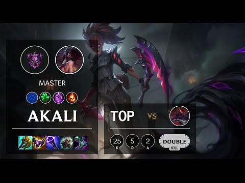 Akali Top vs Sion - EUW Master Patch 11.24b