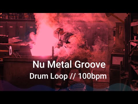 Nu Metal Drum Loop - 100 BPM // Basic - High Quality Backing Drums