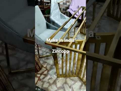 Stainless Steel Dining Table With Chair, 8 Seater