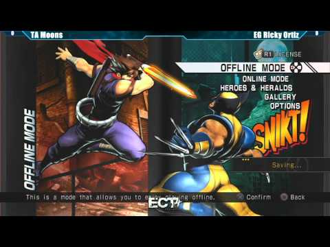 UMVC3 Top 16 TA Moons vs EG Ricky Ortiz - ECT4 Tournament