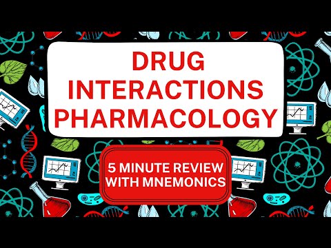 Drug Interactions Mnemonics: Everything you need to know in 5 minutes