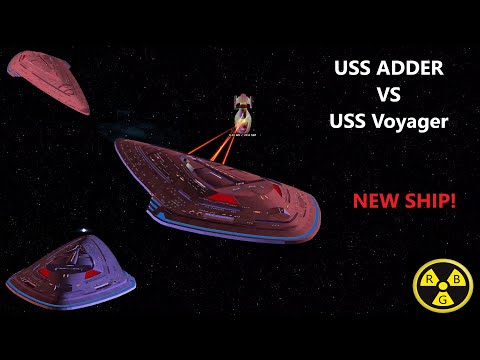 USS Adder NEW SHIP VS USS Voyager | Star Trek Ship Battle | Bridge Commander |