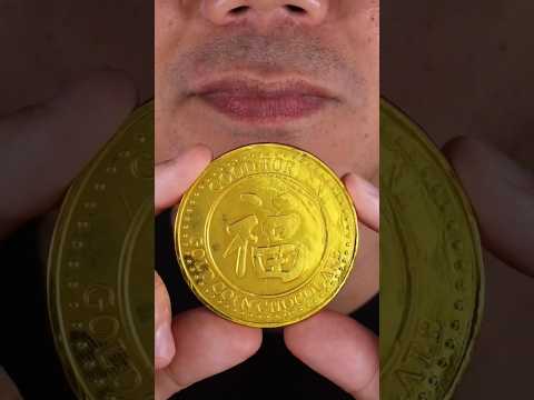 Gold Chocolate🍫Coin ASMR 1 💫😵#shorts#asmr