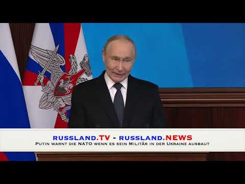 Putin warnt die NATO wenn es sein Militär in der Ukraine ausbaut