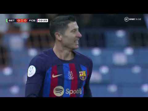 Real Betis Vs Barcelona Full Match  - 2023 Super Cup Semi Final - English commentary