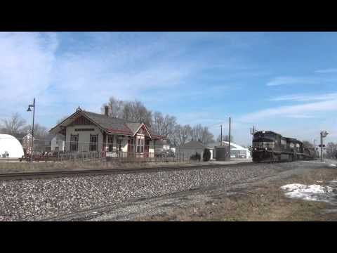 NS 9656 West at New Haven, IN 3/14/15 (HD)